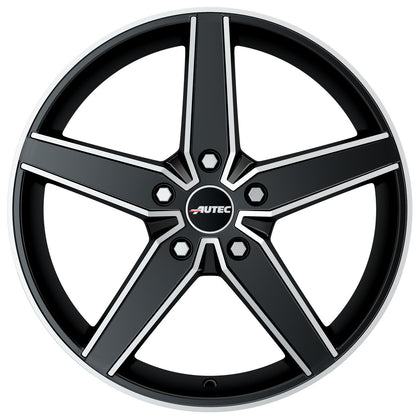 Autec Typ D - Delano schwarz matt poliert 7.5x17 ET35 - LK5/112 ML70