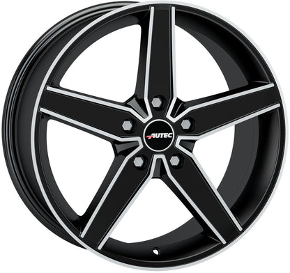 Autec Typ D - Delano schwarz matt poliert 7.5x17 ET42 - LK5/112 ML70