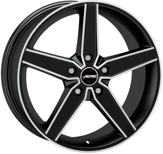 Autec Typ D - Delano schwarz matt poliert 8x19 ET45 - LK5/108 ML70