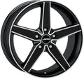 Autec Typ D - Delano schwarz matt poliert Alufelge 8x19 Zoll ET45 LK 5x112 ML70