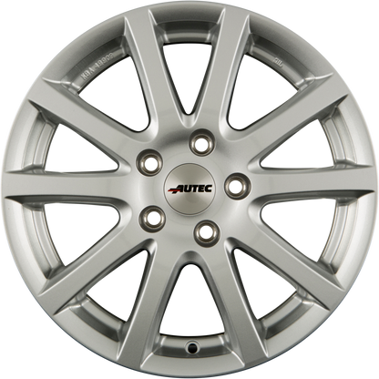 Autec Typ S - Skandic brillantsilber Alufelge 7x17 Zoll ET49 LK 5x108 ML70 – Bild 5