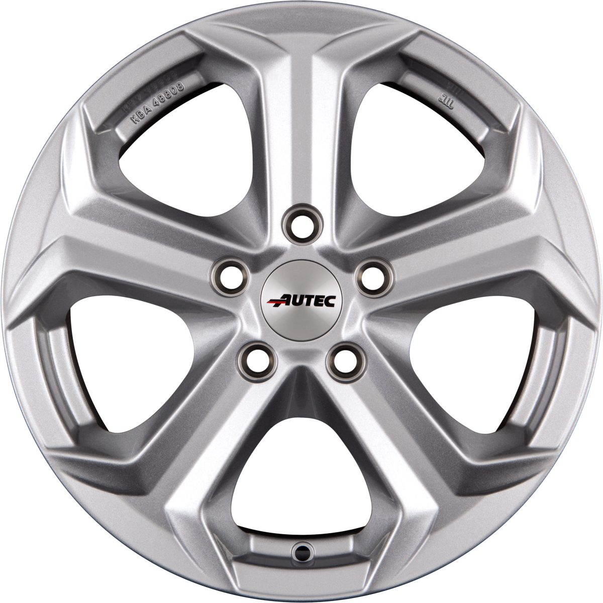 Autec Typ X - Xenos brillantsilber Alufelge 8.5x19 Zoll ET40 LK 5x108 ML63.3 – Bild 5