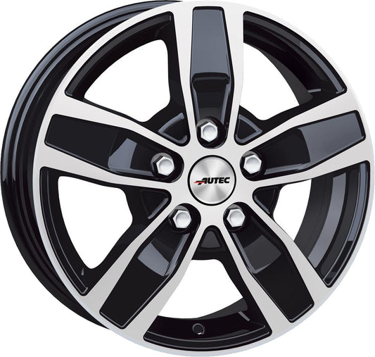 Autec Typ Q - Quantro 5-Loch schwarz poliert 6x15 ET60 - LK5/130 ML84.1