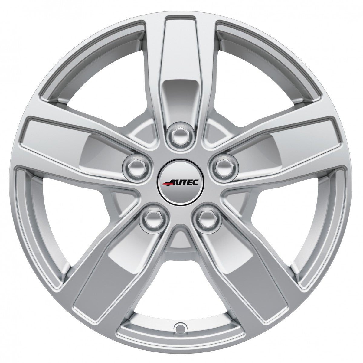 Autec Typ Q - Quantro 5-Loch brillantsilber Alufelge – Bild 2