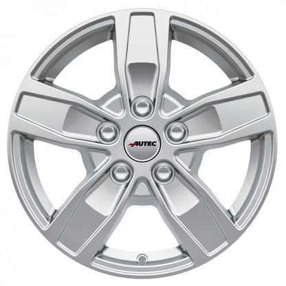 Autec Typ Q - Quantro 5-Loch brillantsilber Alufelge – Bild 2
