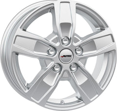 Autec Typ Q - Quantro 5-Loch brillantsilber Alufelge 7x17 Zoll ET55 LK 5x120 ML65.1