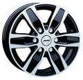 Autec Typ Q - Quantro 6-Loch schwarz poliert 7x17 ET57 - LK6/130 ML84.1