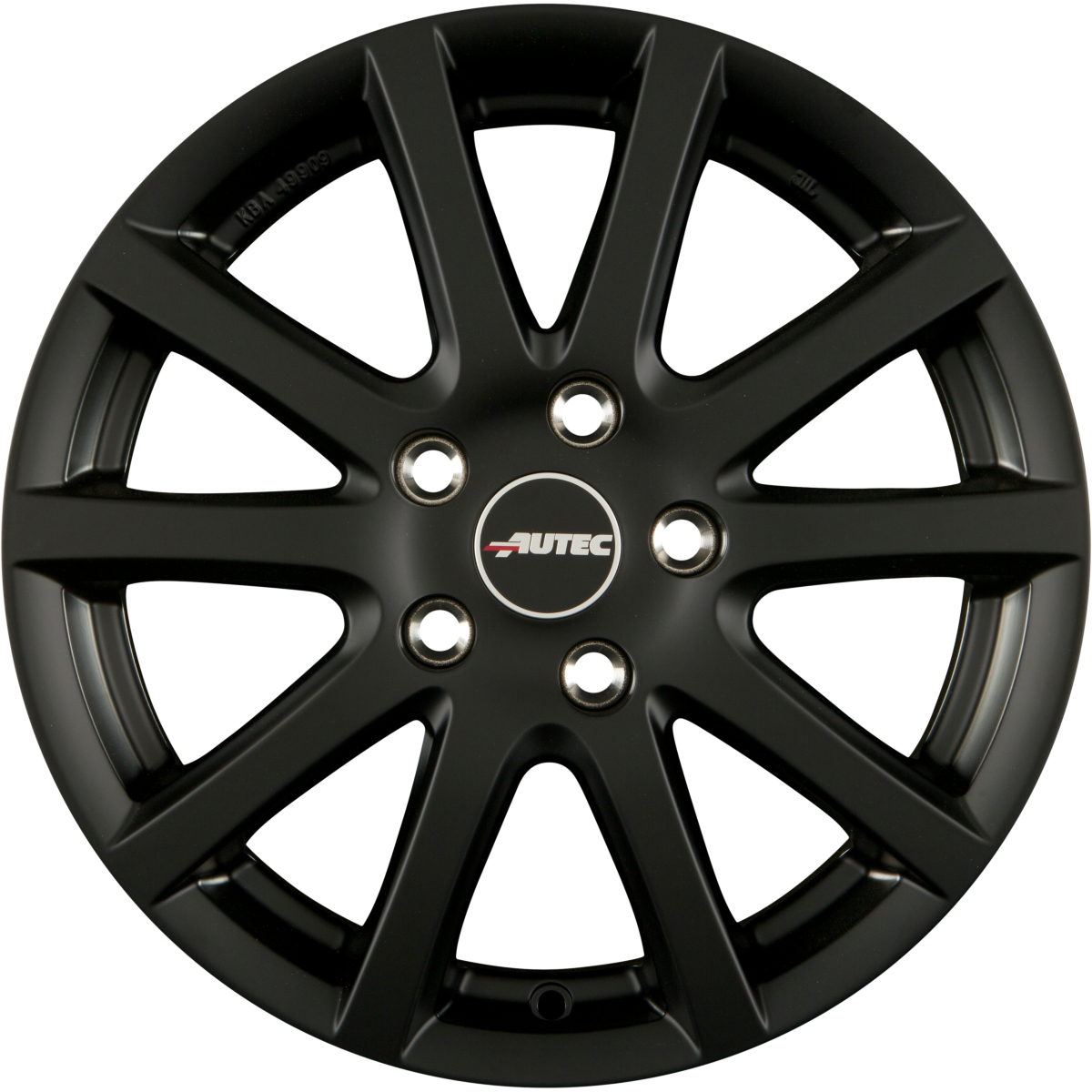 Autec Typ S - Skandic schwarz matt Alufelge 6.5x16 Zoll ET47.5 LK 4x108 ML63.3 – Bild 4