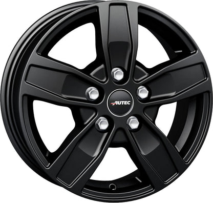 Autec Typ Q - Quantro 5-Loch schwarz matt 6.5x16 ET52 - LK5/112 ML66.5