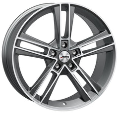 Autec Typ R - Rias titansilber matt poliert Alufelge 8.5x20 Zoll ET35 LK 5x120 ML72.6