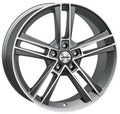 Autec Typ R - Rias titansilber matt poliert Alufelge 8.5x20 Zoll ET48 LK 5x112 ML70