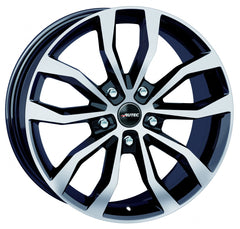 Autec Typ U - Uteca schwarz poliert Alufelge 8.5x19 Zoll ET55 LK 5x112 ML66.5