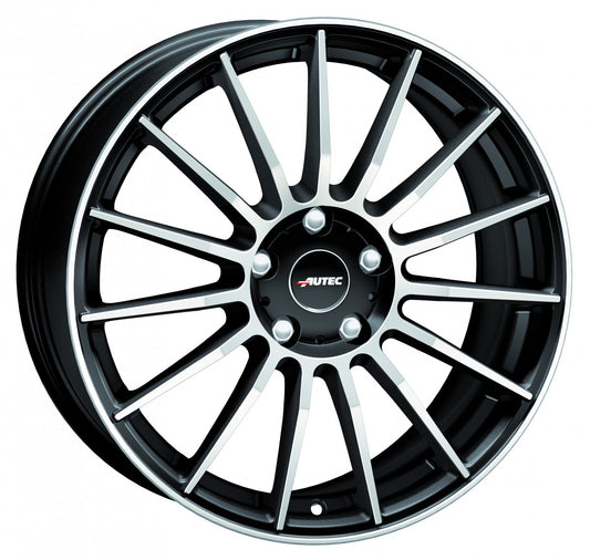 Autec Typ L - Lamera schwarz matt poliert 7.5x17 ET40 - LK5/100 ML60.1