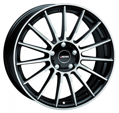 Autec Typ L - Lamera schwarz matt poliert 8x18 ET38 - LK5/112 ML70