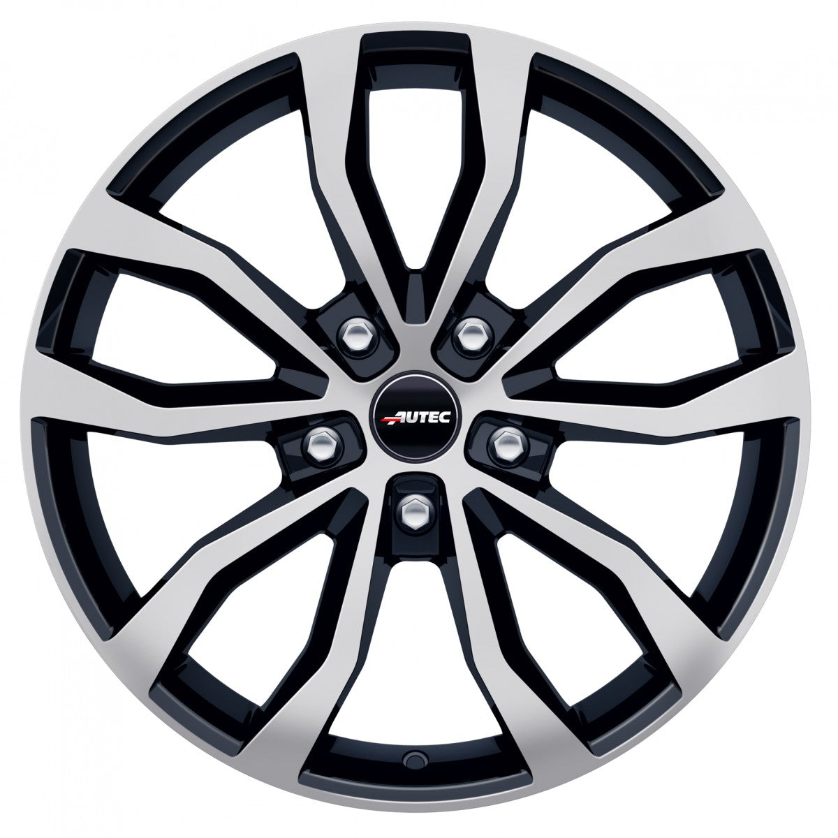Autec Typ U - Uteca schwarz poliert 8x18 ET28 - LK5/112 ML66.6