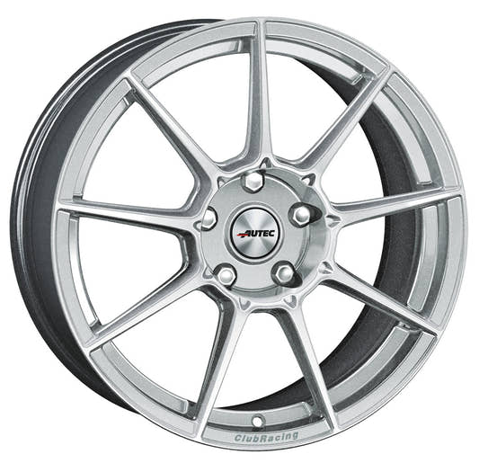 Autec Typ CR - ClubRacing hyper silber 8.5x18 ET35 - LK5/100 ML70