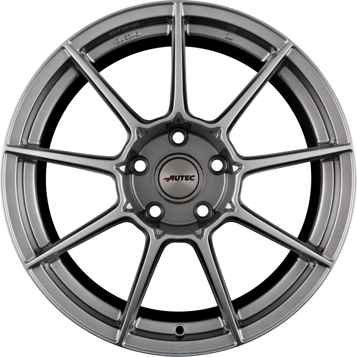 Autec Typ CR - ClubRacing hyper silber Alufelge 8.5x18 Zoll ET38 LK 5x114.3 ML70 – Bild 3