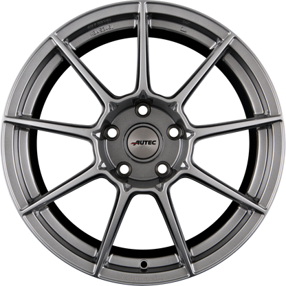 Autec Typ CR - ClubRacing hyper silber Alufelge 8.5x18 Zoll ET38 LK 5x114.3 ML70 – Bild 3