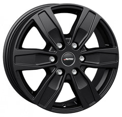 Autec Typ Q - Quantro 6-Loch schwarz matt Alufelge 6.5x16 Zoll ET56 LK 6x139.7 ML92.4