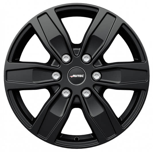 Autec Typ Q - Quantro 6-Loch schwarz matt 6.5x16 ET62 - LK6/130 ML84.1