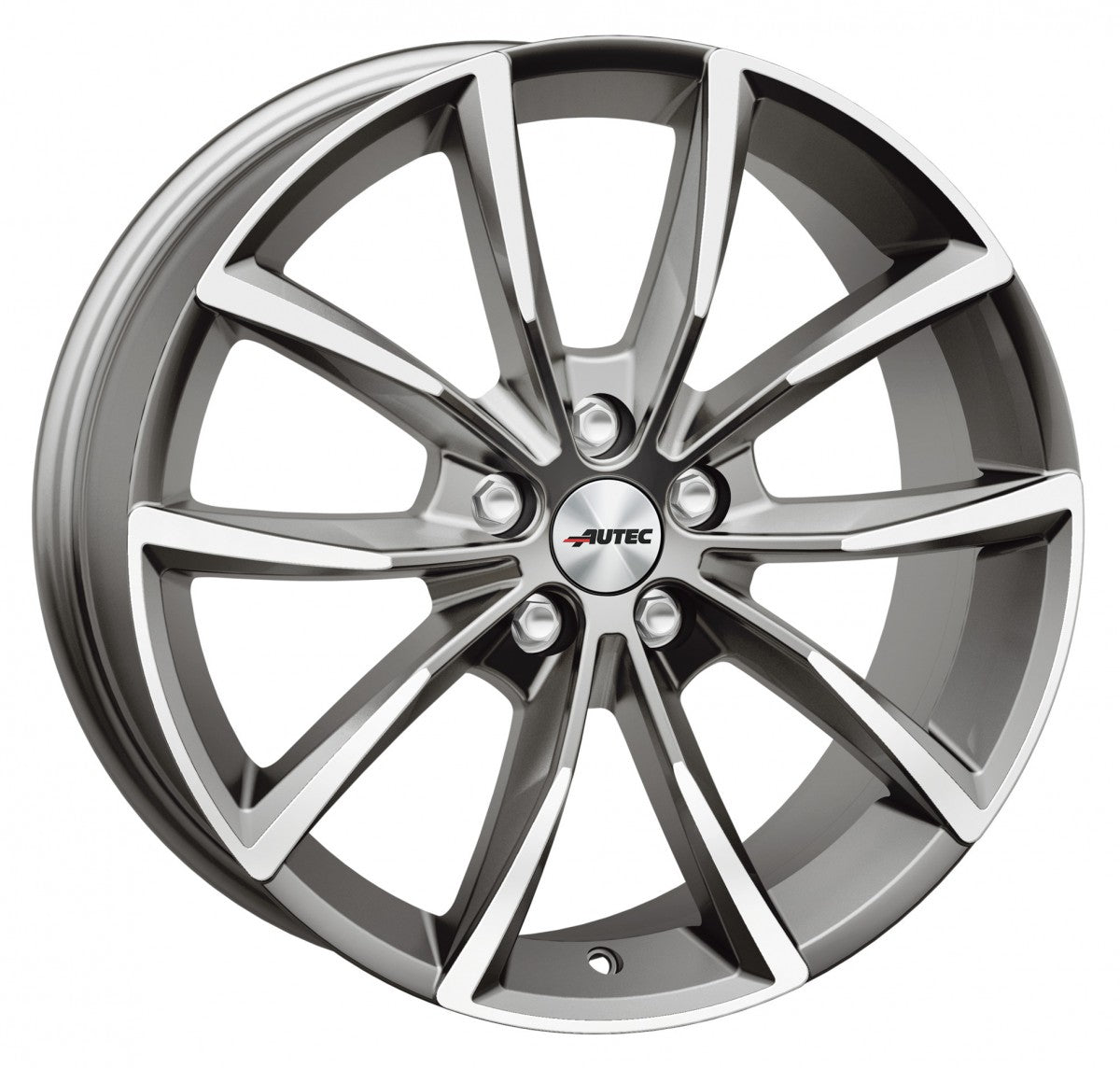 Autec Typ AS - Astana titansilber poliert 8x18 ET44 - LK5/112 ML57.1
