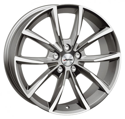 Autec Typ AS - Astana titansilber poliert 8x18 ET44 - LK5/112 ML57.1