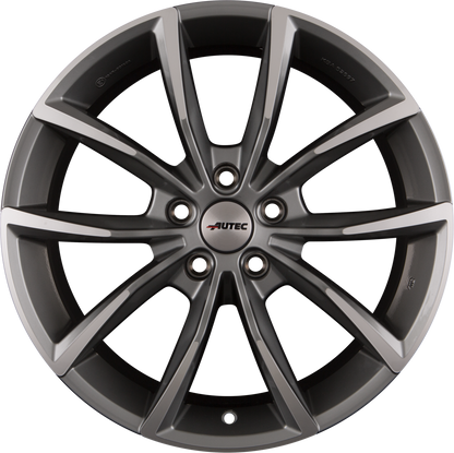 Autec Typ AS - Astana titansilber poliert Alufelge 8x19 Zoll ET50 LK 5x112 ML57.1 – Bild 4
