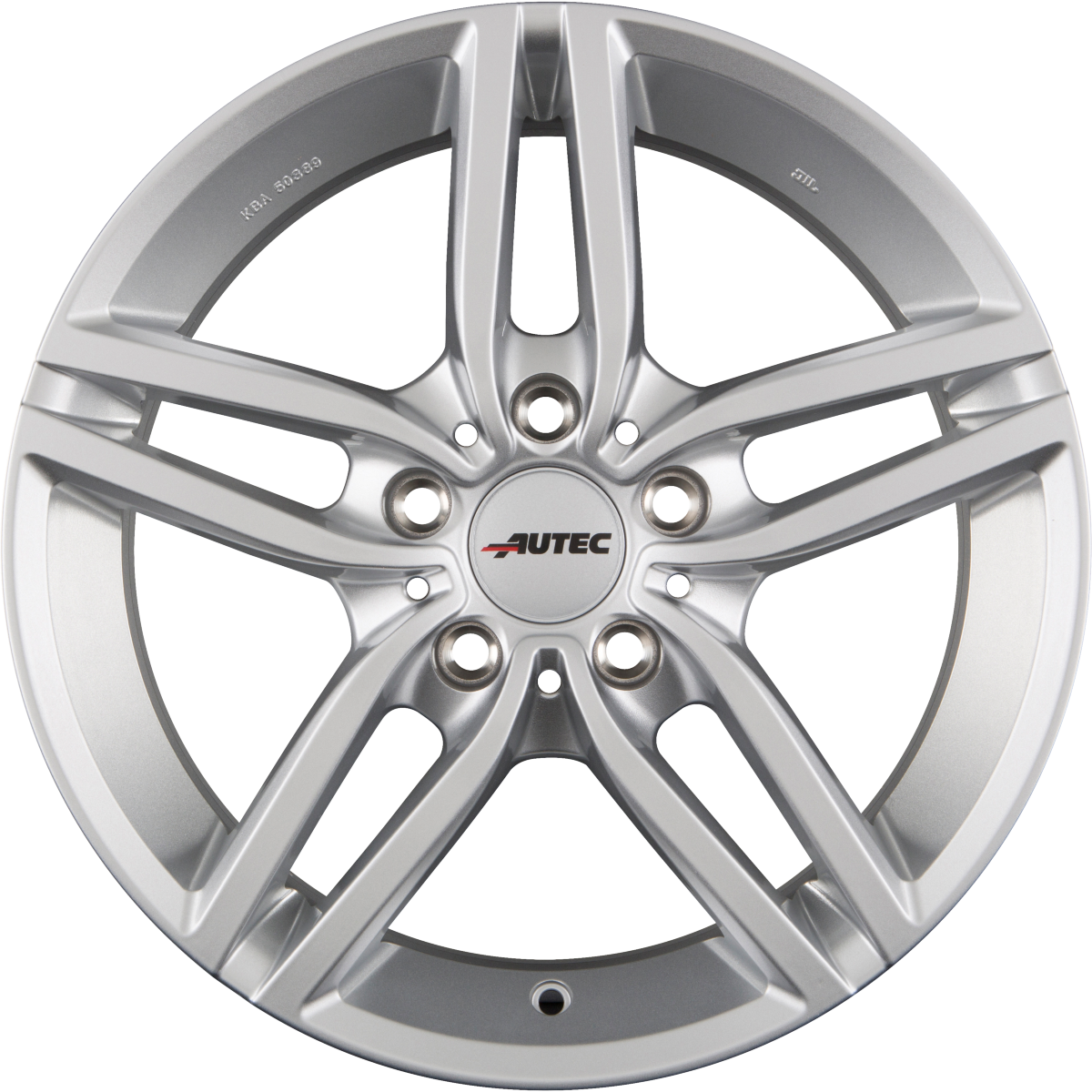 Autec Typ K - Kitano brillantsilber Alufelge 7x16 Zoll ET25 LK 5x112 ML66.6 – Bild 4