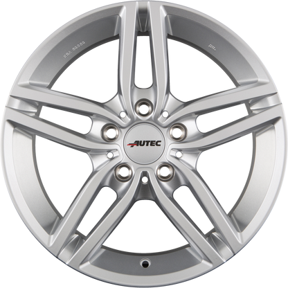 Autec Typ K - Kitano brillantsilber Alufelge 7x16 Zoll ET25 LK 5x112 ML66.6 – Bild 4