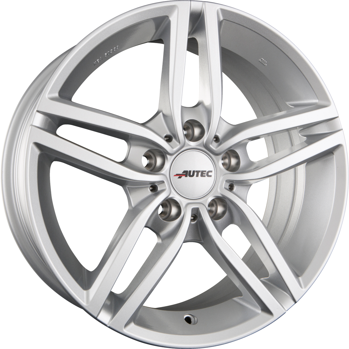 Autec Typ K - Kitano brillantsilber Alufelge 7x16 Zoll ET25 LK 5x112 ML66.6 – Bild 5