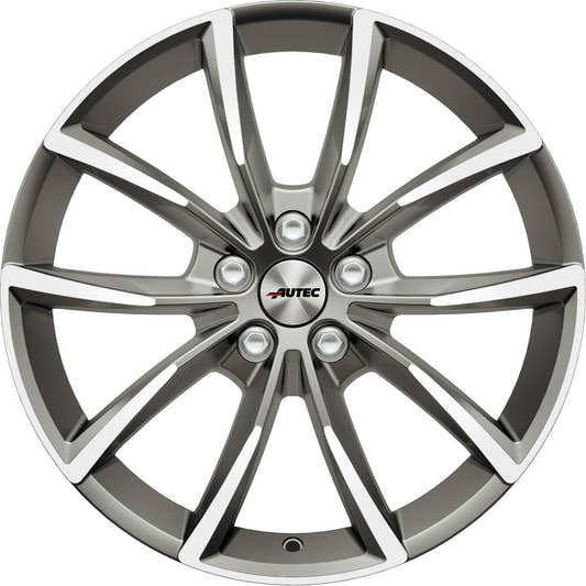 Autec Typ AS - Astana titansilber poliert 9x19 ET21 - LK5/112 ML66.5