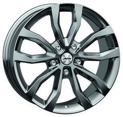 Autec Typ U - Uteca titansilber Alufelge 9.5x22 Zoll ET40 LK 5x112 ML66.6