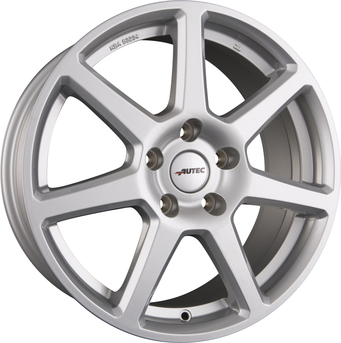 Autec Typ TL - Tallin brillantsilber lackiert Alufelge 7.5x17 Zoll ET45 LK 5x108 ML70 – Bild 4