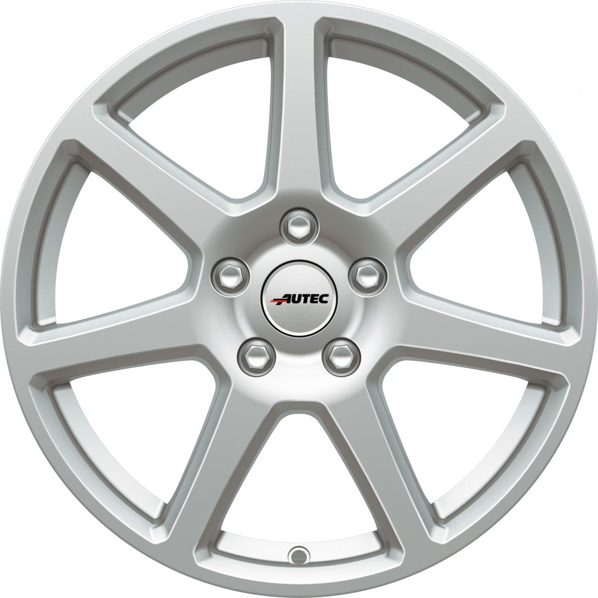 Autec Typ TL - Tallin brillantsilber lackiert Alufelge 7.5x17 Zoll ET45 LK 5x108 ML70 – Bild 2