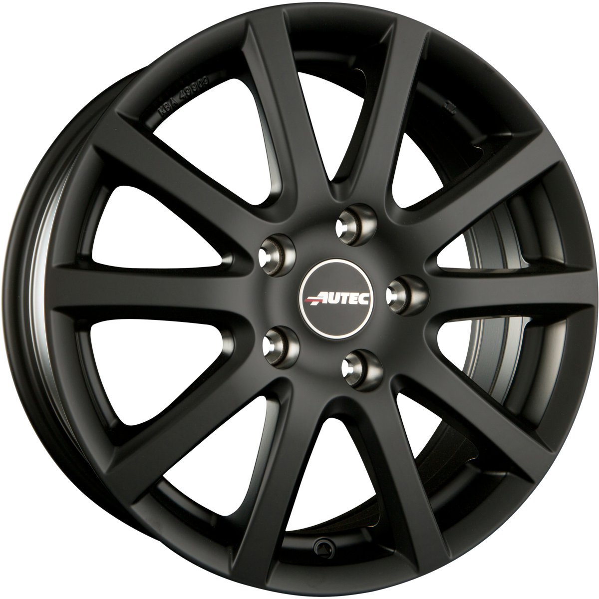 Autec Typ S - Skandic schwarz matt Alufelge 6.5x16 Zoll ET32 LK 5x114.3 ML70 – Bild 5