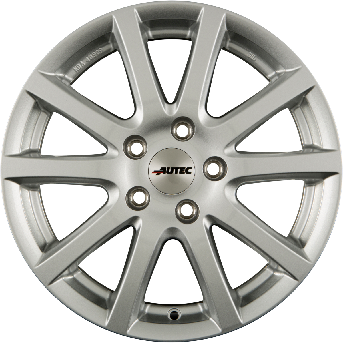 Autec Typ S - Skandic brillantsilber Alufelge 6.5x16 Zoll ET37 LK 4x100 ML60.1 – Bild 5