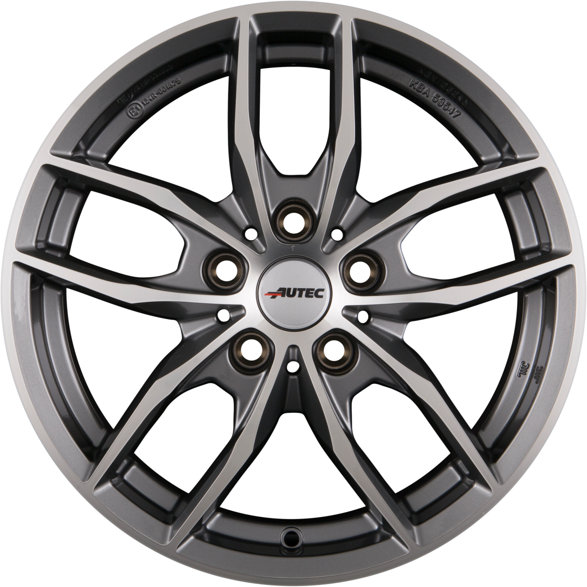 Autec Typ BV - Bavaris titansilber poliert Alufelge 8x18 Zoll ET30 LK 5x112 ML66.6 – Bild 3