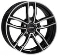 Autec Typ MC - Mercador schwarz poliert Alufelge 6.5x16 Zoll ET38 LK 5x112 ML66.5