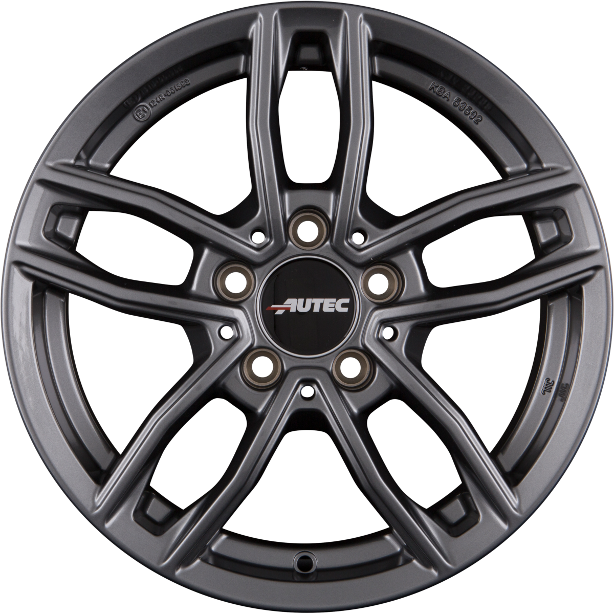 Autec Typ MC - Mercador titansilber Alufelge 6.5x17 Zoll ET44 LK 5x112 ML66.5 – Bild 3
