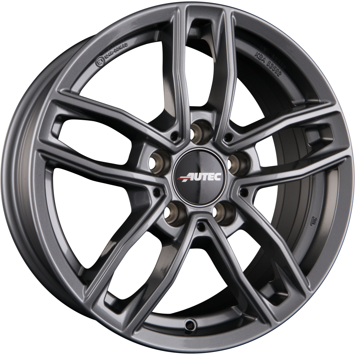 Autec Typ MC - Mercador titansilber Alufelge 6.5x17 Zoll ET44 LK 5x112 ML66.5 – Bild 4