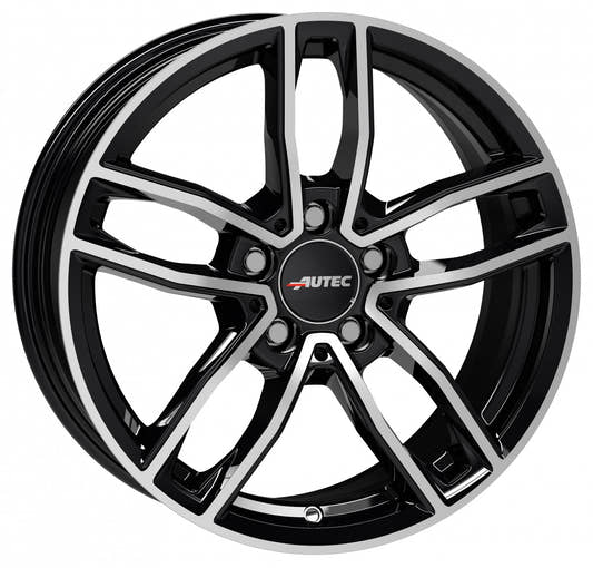 Autec Typ MC - Mercador schwarz poliert Alufelge 7.5x17 Zoll ET36 LK 5x112 ML66.5