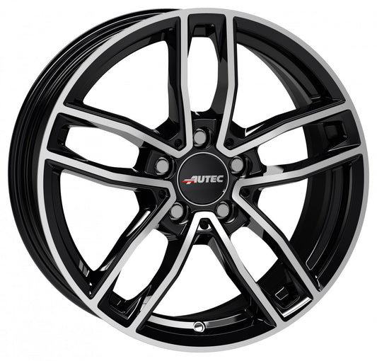 Autec Typ MC - Mercador schwarz poliert 8x18 ET40 - LK5/112 ML66.5