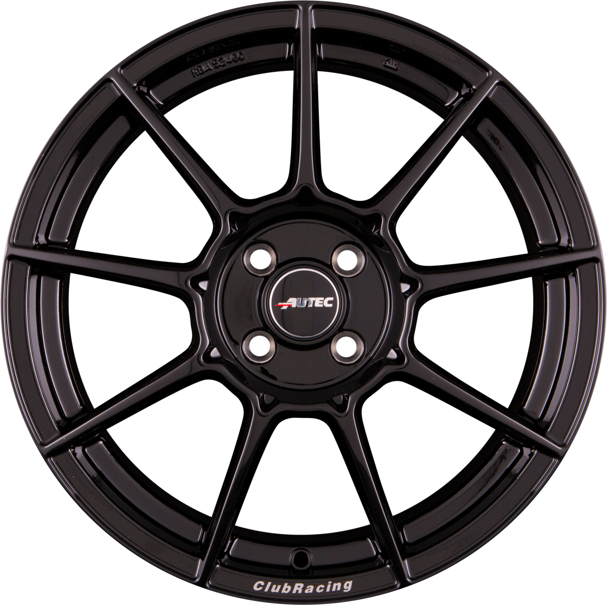 Autec Typ CR - ClubRacing schwarz Alufelge 8.5x18 Zoll ET35 LK 5x110 ML65.1 – Bild 4