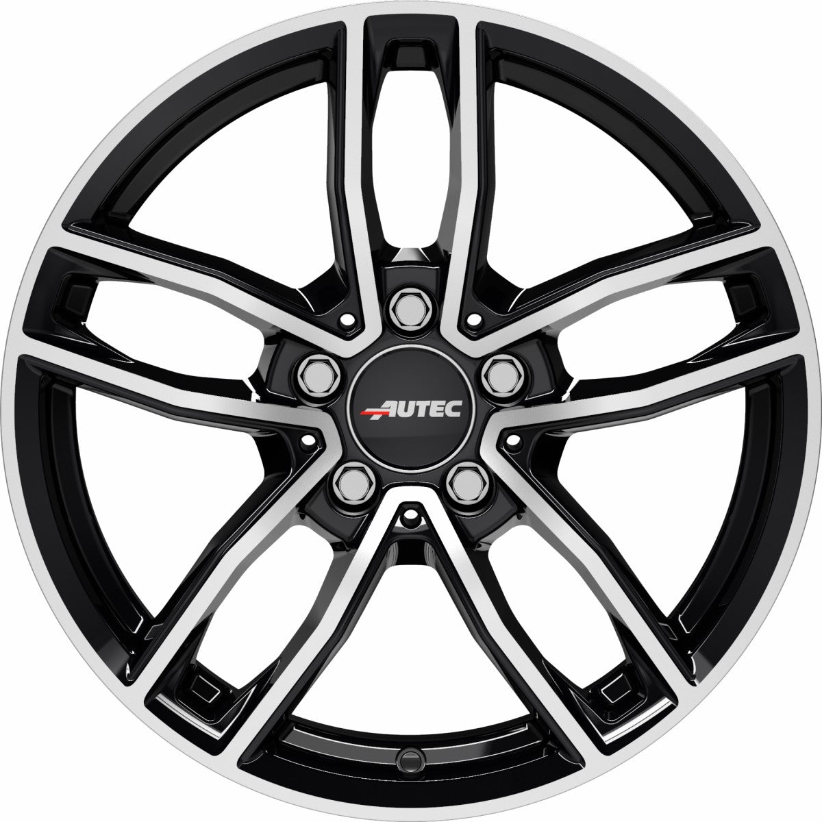 Autec Typ MC - Mercador schwarz poliert 8x19 ET43 - LK5/112 ML66.5