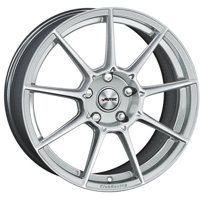 Autec Typ CR - ClubRacing hyper silber 8.5x19 ET45 - LK5/114.3 ML70