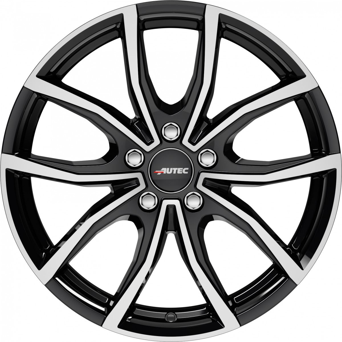 Autec Typ VD - Vidra schwarz poliert 6x16 ET43 - LK5/112 ML57.1