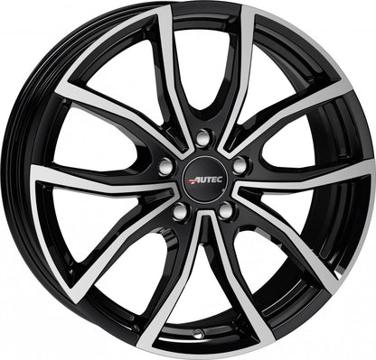 Autec Typ VD - Vidra schwarz poliert 6.5x17 ET46 - LK5/112 ML57.1