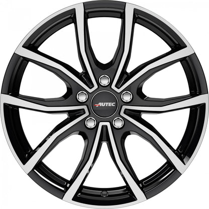 Autec Typ VD - Vidra schwarz poliert 7x17 ET45 - LK5/114.3 ML67.1