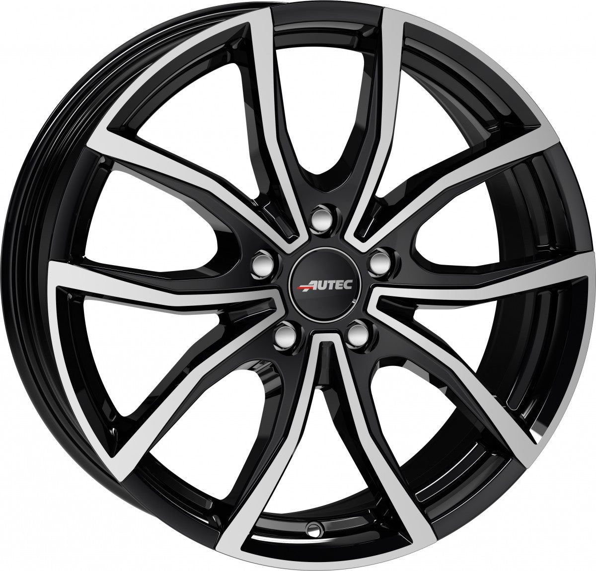 Autec Typ VD - Vidra schwarz poliert 7x18 ET47.5 - LK5/108 ML63.3