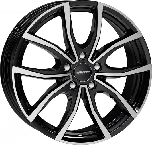 Autec Typ VD - Vidra schwarz poliert 7.5x18 ET50 - LK5/108 ML63.3
